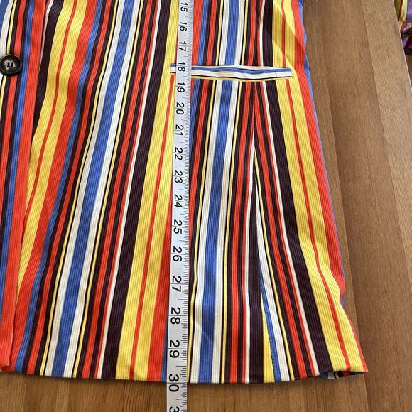 The Hippie Shake Velvet Jacket Size 22 UK (fits 18 US) Striped Boho Funky Chic - Picture 9 of 9